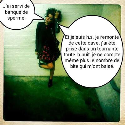 légende française (francais) Jenifer Bartoli se nourrit au sperme.