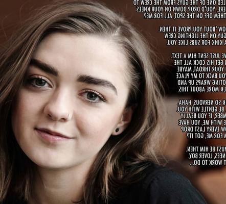 Maisie Williams - секс-рабыня-сисси