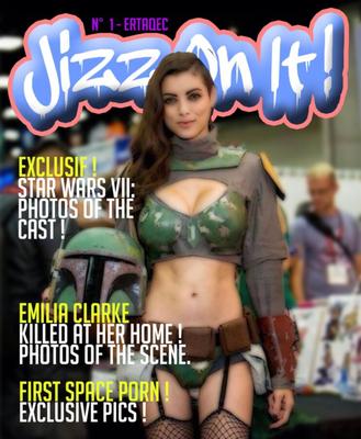 Jizz On It ! Magazine Cover - HARD Captions !