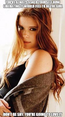 Kate Mara sissy captions