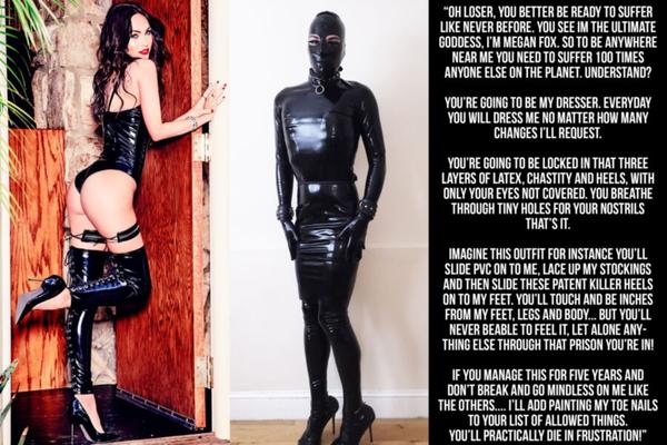 megan fox látex cruel esclava castidad subtítulos