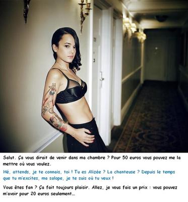 Alizee en captions