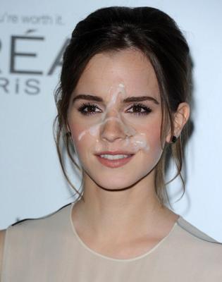 Emma Watson bukkake facial fake par KK