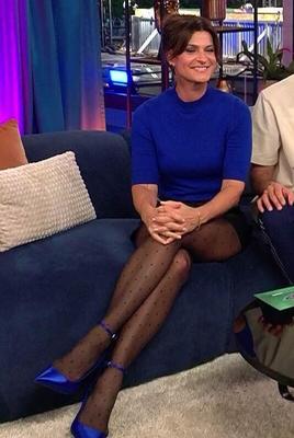 Marlene Lufen Schwarze Nylons vs. hautfarbene Nylons