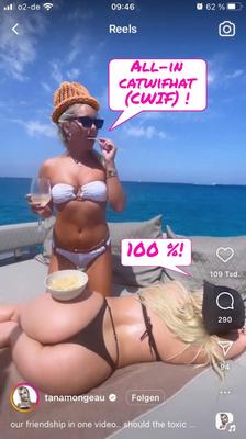 Instagram whores and sluts are promoting memecoin catwifhat CWIF