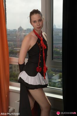 Alice Murkovski yo In Naughty Uniform Play With A Big Dick Guy