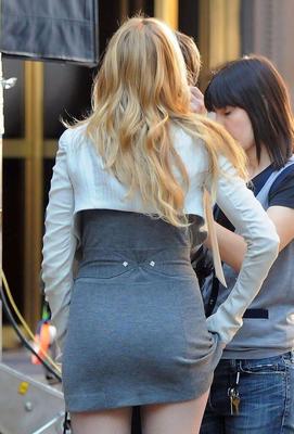 Блейк Лайвли снимая Gossip Girl, сентябрь,