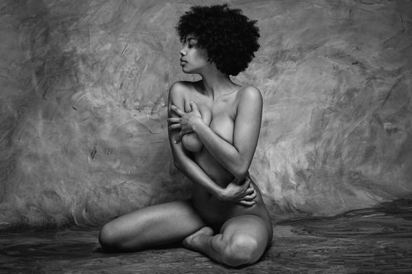 Nude Canadian film director and writer Nadia Louis Desmarchais