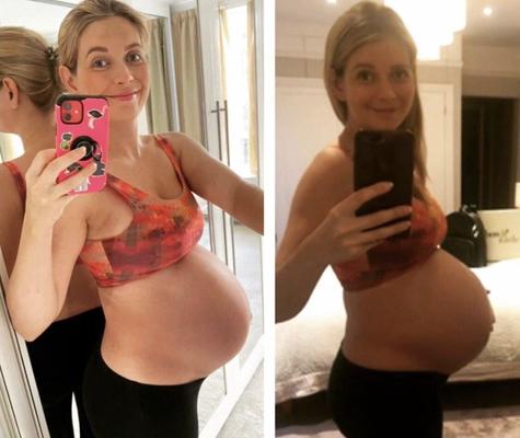 Sexy enceinte britannique anglais Holly Willoughby Rachel Riley