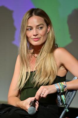 Margot Robbie looking smoking hot in Glastonbury June