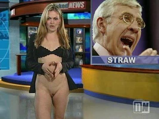 Bottomless naked news anchors 